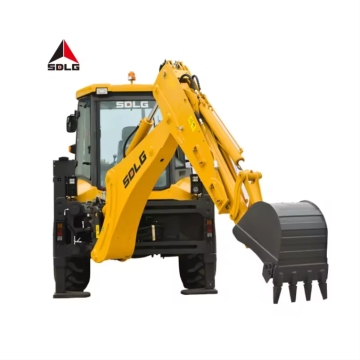 SDLG B877F Wheel Loader: Compact Articulated Backhoe with Diesel Engine