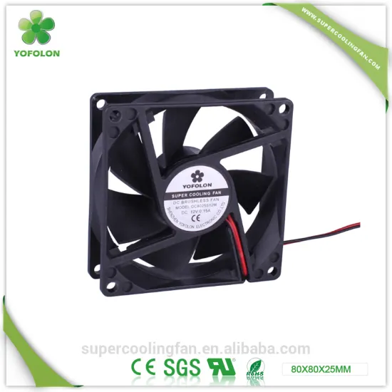 80x80x25mm 12V DC8025S12H Sleeve bearing 80mm dc axial flow fan