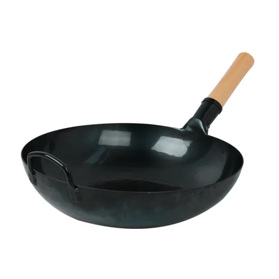Preseason handmade round bottom carbon steel Wok Chinese Wok Traditional Cantonese wok