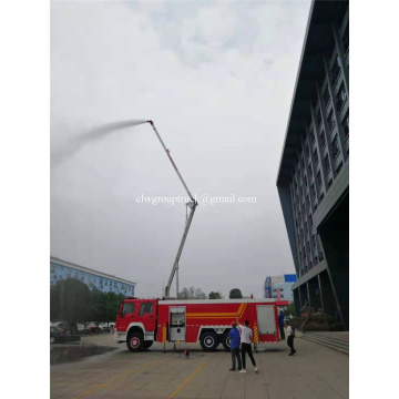 Camión de bomberos teledirigido del brazo de elevación de Sinotruk 6x4