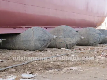 Heavy air bag use for salvage pontoon