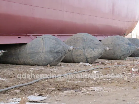 Heavy air bag use for salvage pontoon