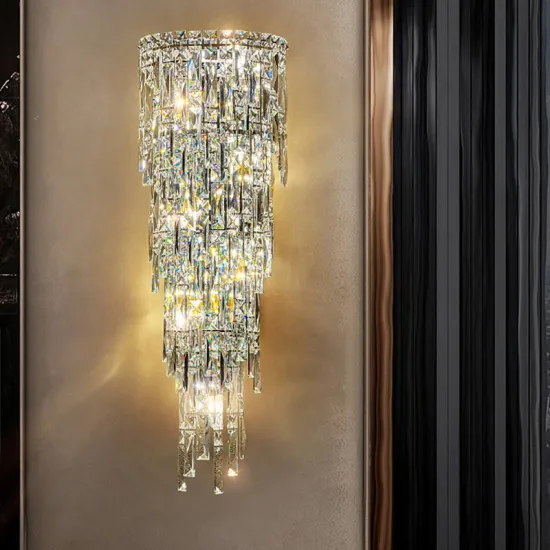 Modern Villa Living Room Crystal Bedroom Wall Lamp Decor