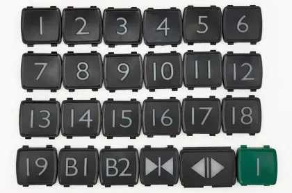 Tactile Symbol for Mitsubishi Elevator Push Buttons