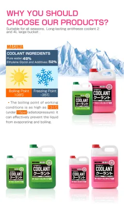 MASUMA Japan Long Life Antifreeze Coolant for Car Radiator (Red/Blue/Green)