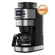 grinder drip coffee maker 6 Cups drip coffee maker with LED display Supplier