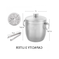 Stainless Steel Ice Bucket With Tongs