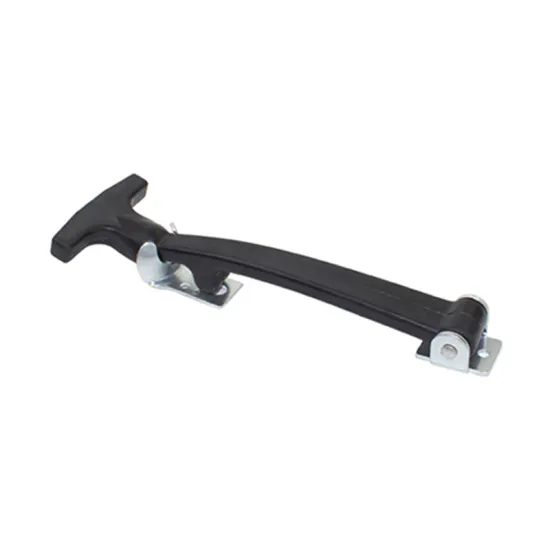 Rubber Hood Catch Flexible T-Handle Hasp Lock with Brackets for Toolboxes
