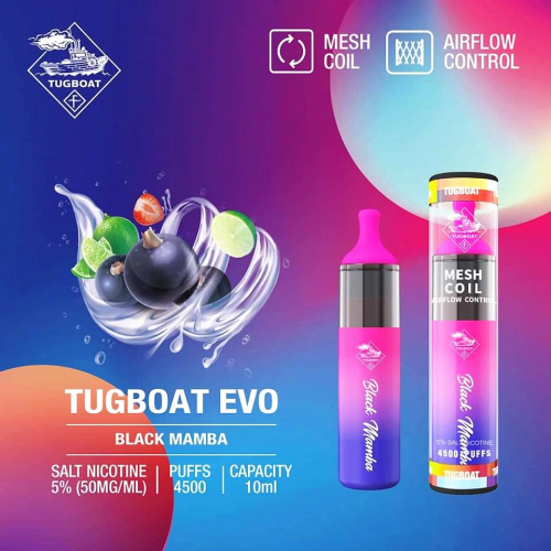 Tugboat Evo Pureple Rain Idi nach Vape Device 4500