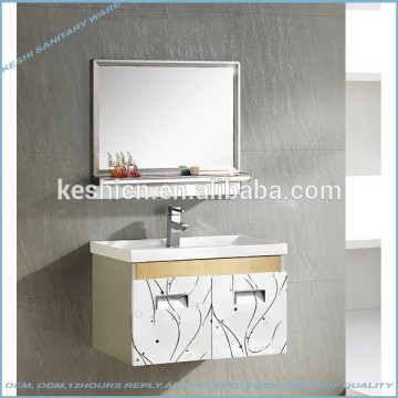 3397 white modern wall hung bathroom cabinet