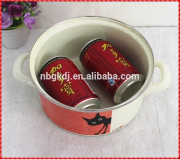 non-stick cheap enamel coating strait pot