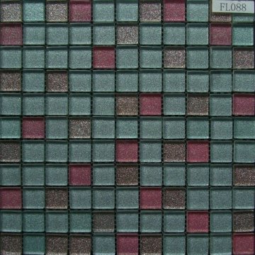 Interior Glittery Glass Mosaic Tile FL088