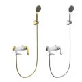 Wall Mounted 4 functions Head Handle Bathroom Faucet Brass Bath Shower Faucet