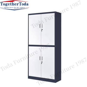 Glass door steel office file storage cabinet