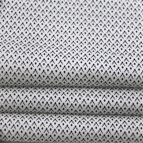 Cotton Polyester Poplin With Small Diamond Lattice