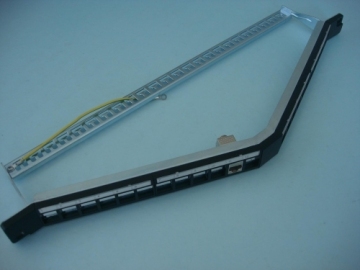 0.66u 24 Port Stp Angled Blank Patch Panel 