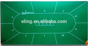 Poker Table Fabric ( casino equipment with flocking nylon and rubber materia)100% wool felt