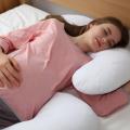 J Shaped Maternity Pillow with Zippered Cover