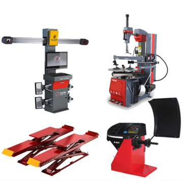  Hairuida 3D Wheel Alignment Machine Combo: Tire Changer and Balancer with Scissor Lift