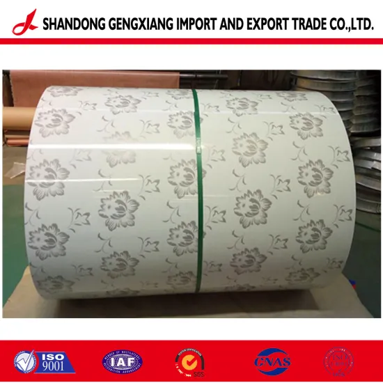 Aluzinc Flower Printing Color Steel Coil with Decorative Pattern