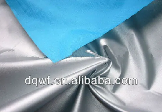 waterproof 190t taffeta silver coated umbrella used car cover fabric