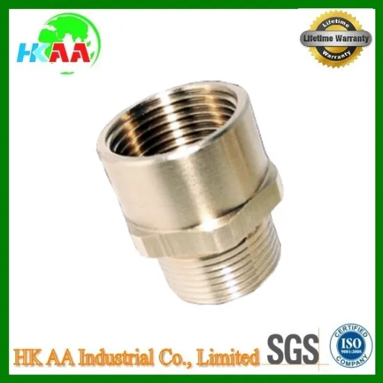 China supplier high precision stainless steel / brass metal adaptors