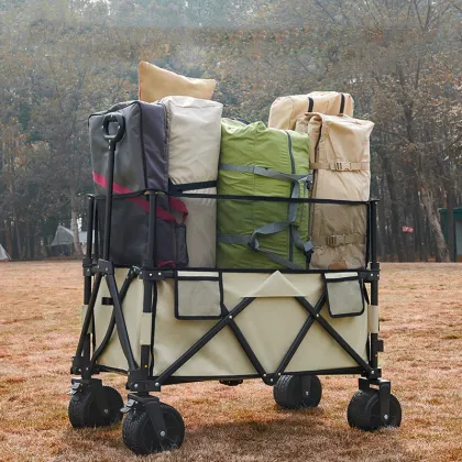 Multifunctional Folding Grocery Cart for Camping