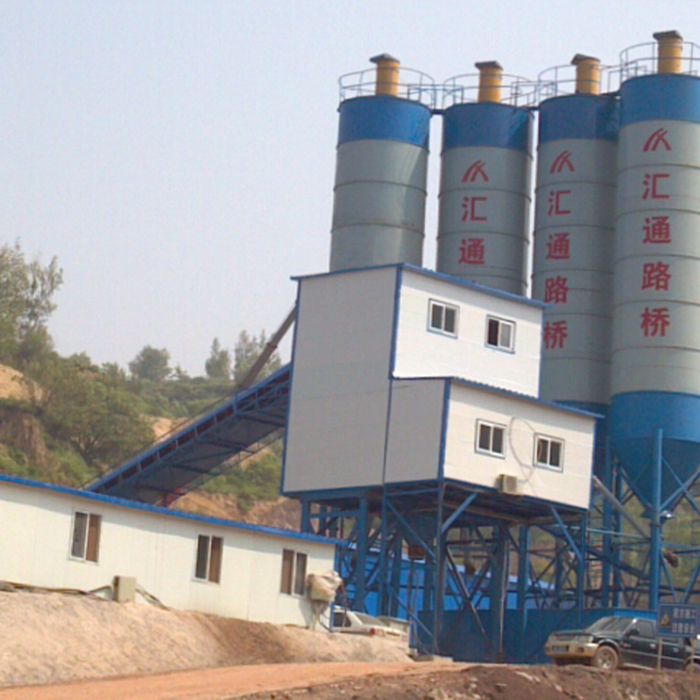 HZS90 precast small concrete batching plant machine