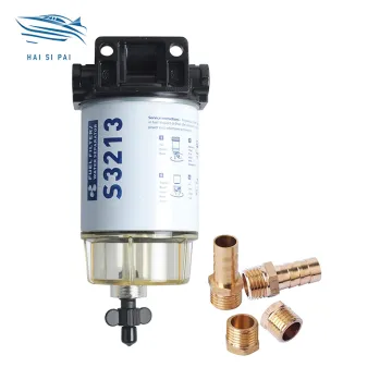 Title: "3/8\" NPT Fuel Filter and Water Separator S3213 for Marine Outboard Gasoline & Petrol Motors - Replacement Part 35604941