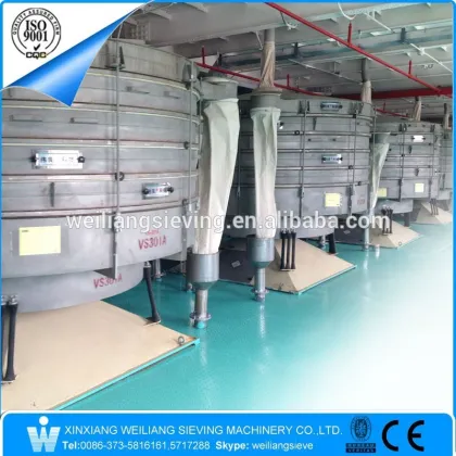 Hot sale fine powder tumbler screening machine for sea salt edible salt