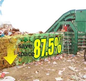 Automatic Horizontal Hydraulic Plastic Bag Compress Baler Machine for Bottles