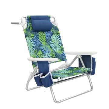 Lightweight Adjustable 5-Position Reclining Portable Aluminum Beach Chair
