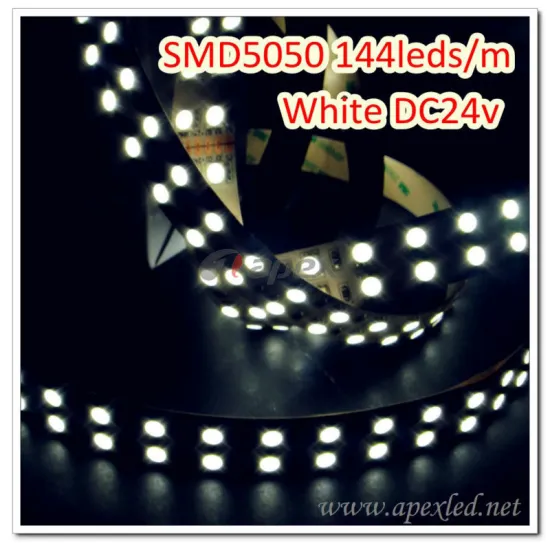 smd5050 720LEDs white IP33 24V 3M adhesive show board light