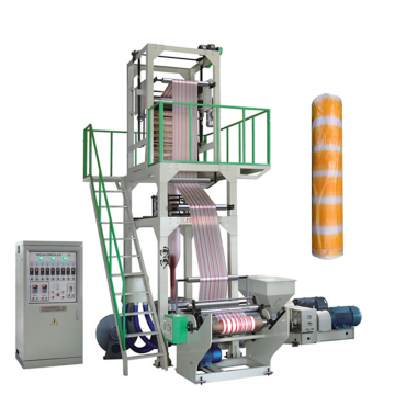 Multi -Farbschraube Zwei farbgestreifte Extruder -HDPE -Filmblasmaschinerie