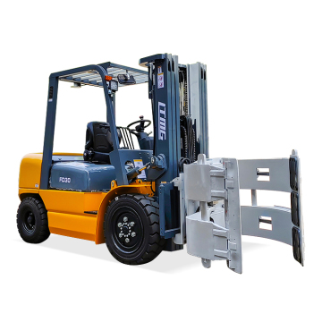 3 Ton to 4 Ton Diesel Forklift with Carriage and Paper Roll Clamp Attachment - 2024 Model