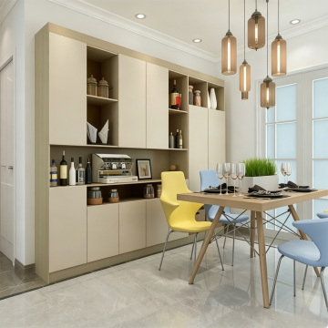 Light Luxury Custom Dining Wine Cabinet Integrated Solution