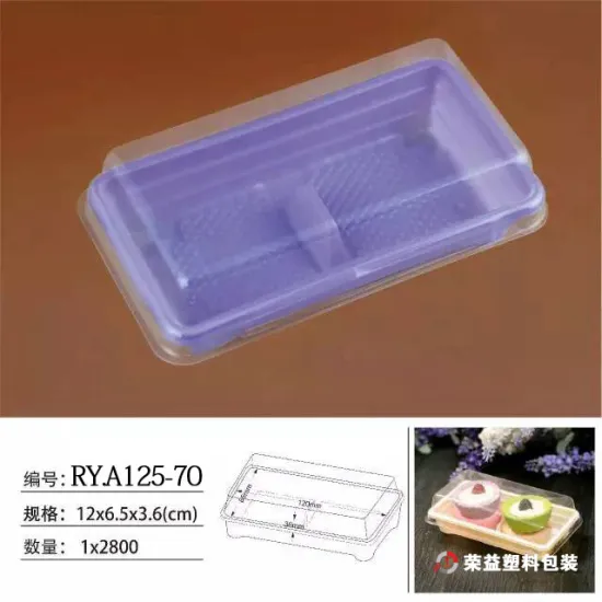 Rectangle Plastic Cake Packaging Box