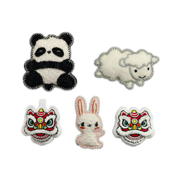 Lencana logo bersulam pengisian kreatif