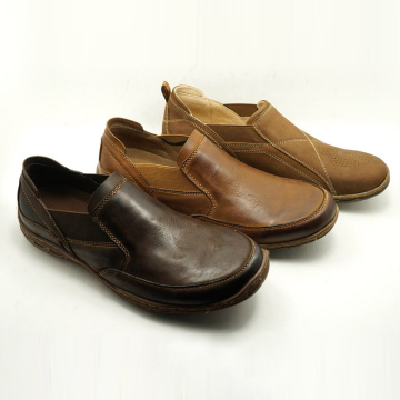 customize shoes in bulk slip on thicnk sole wide toe men fashion leather casual shoes