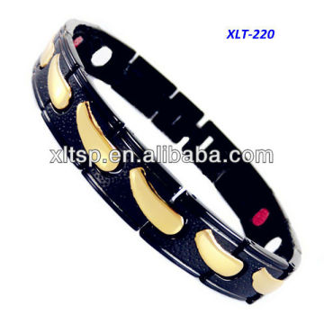 XLT-220 Two Tone Mens Magnetic Bracelet