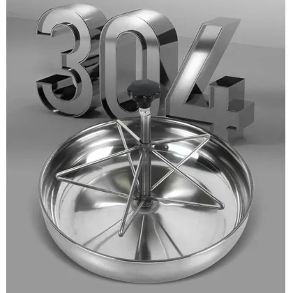 18-25cm Farm Equipment Stainless Steel Livestock Pig Fodder Trough