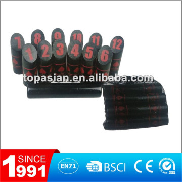 Wooden molkky game