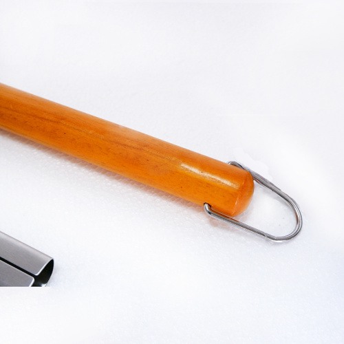 Pizza stone cleaning brush with optional wooden handle