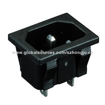 10A electronic power IEC socket adapter with UL, CUL, VDE certificates, sized 5 x 20mm