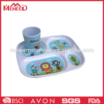 Market new arrival popular children's melamine gift sets