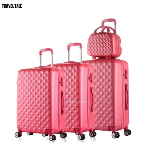 TRAVEL TALE spinner ABS travel suitcase set hardside trolley case luggage sets 3pcs free shipping