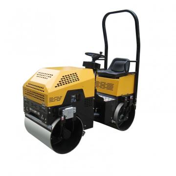 walk behind self-propelled 1-ton double drum road roller