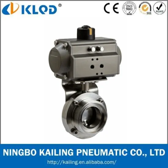 Pneumatic Actuator Butterfly Valve For Sanitary