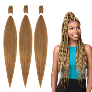 Pre Stretched Braiding Hair Extensions Wholesale Price Prestreched Synthetic Fiber Braiding Hair Jumbo Hair Braids For Women