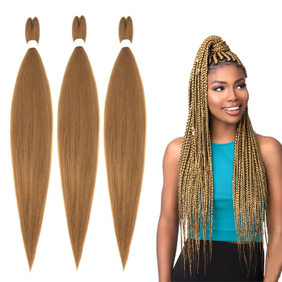 Pre Stretched Braiding Hair Extensions Wholesale Price Prestreched Synthetic Fiber Braiding Hair Jumbo Hair Braids For Women